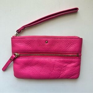 Kate Spade Barbie Pink Leather Wristlet